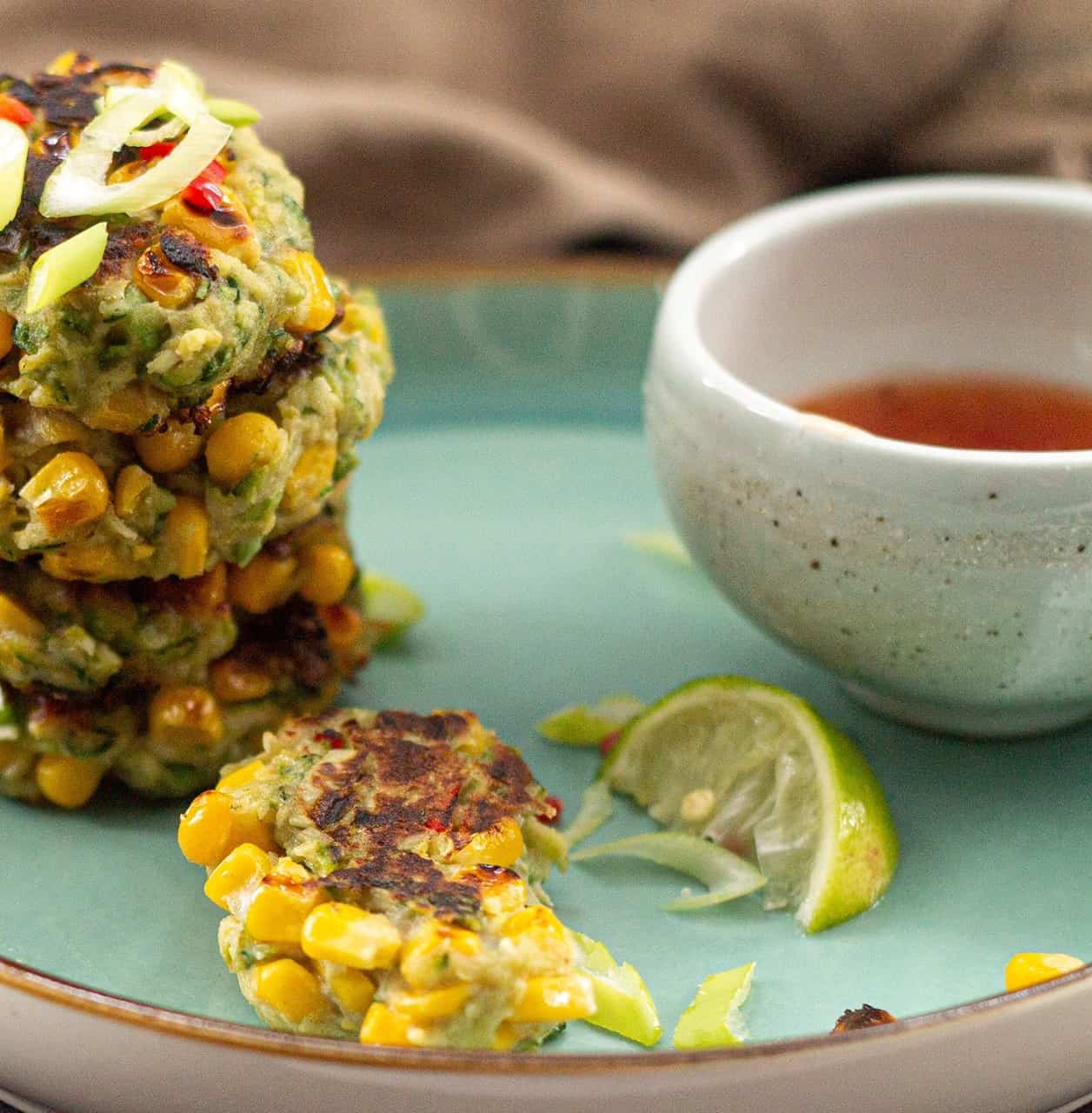 Easy Vegan Sweetcorn and Coconut Fritters